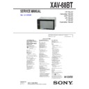 Sony XAV-68BT Service Manual