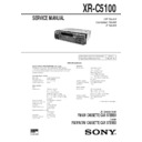 Sony XDC-40, XR-C5100 Service Manual