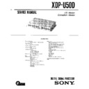 xdp-u50d, xr-u700rds, xr-u800rds service manual