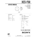 Sony XES-F50 Service Manual