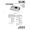 Sony XES-M3 Service Manual