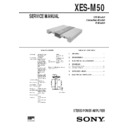 Sony XES-M50 (serv.man2) Service Manual