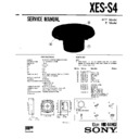 Sony XES-S4 Service Manual