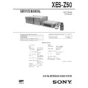 Sony XES-Z50 (serv.man4) Service Manual