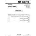 Sony XM-1002HX (serv.man4) Service Manual