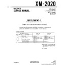 xm-2020 service manual