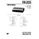 xm-2025 service manual