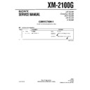 Sony XM-2100G (serv.man3) Service Manual