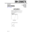 Sony XM-2200GTX (serv.man2) Service Manual