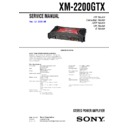 xm-2200gtx service manual