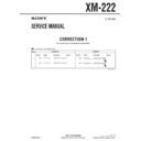 Sony XM-222 (serv.man3) Service Manual