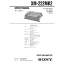 xm-222mk2 service manual