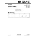 Sony XM-2252HX (serv.man3) Service Manual