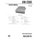Sony XM-250X Service Manual