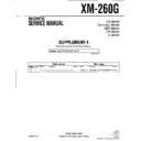 Sony XM-260G (serv.man2) Service Manual