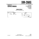 Sony XM-260G (serv.man3) Service Manual