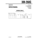 Sony XM-260G (serv.man4) Service Manual
