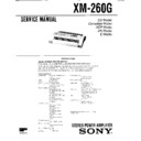Sony XM-260G Service Manual