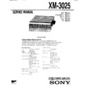 xm-3025 service manual