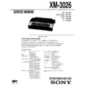 xm-3026 service manual