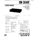 Sony XM-3040F Service Manual