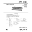 xm-3546 service manual
