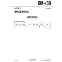 Sony XM-430 (serv.man2) Service Manual