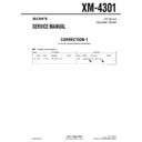 Sony XM-4301 (serv.man2) Service Manual