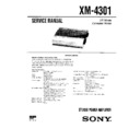 Sony XM-4301 Service Manual