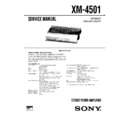 Sony XM-4501 Service Manual