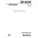 Sony XM-5020X Service Manual