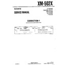 Sony XM-502X (serv.man2) Service Manual