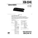 Sony XM-5046 Service Manual