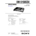 xm-5150gsx service manual