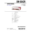 xm-554zr service manual