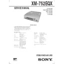 Sony XM-752EQX Service Manual