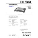 Sony XM-754SX Service Manual