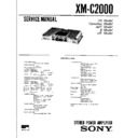 xm-c2000 service manual