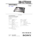 xm-gtr2022 service manual