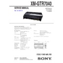 xm-gtr7040 service manual