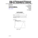 Sony XM-GTX6040, XM-GTX6042 (serv.man2) Service Manual