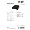 xm-sw1 service manual