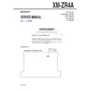 Sony XM-ZR4A (serv.man2) Service Manual
