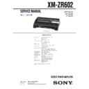 xm-zr602 service manual
