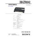 Sony XM-ZR6042 Service Manual