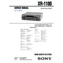 Sony XR-1100 (serv.man2) Service Manual