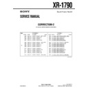 Sony XR-1790 (serv.man8) Service Manual
