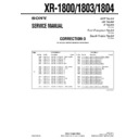 Sony XR-1800, XR-1803, XR-1804 (serv.man5) Service Manual