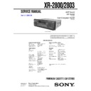 xr-2800, xr-2803 service manual
