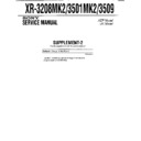 Sony XR-3208MK2, XR-3501MK2, XR-3509 (serv.man3) Service Manual